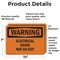 Signmission Electrical Room Not An Exit OSHA Warning Sign, Vinyl Decal, 10in W x 7in L, 2PK OS-2PACK-WS-D-710-L-12098 - alternate 6